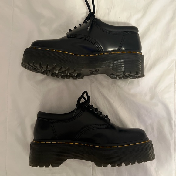 Dr. Martens 8053 Polished Smooth Platform Shoes - Picture 2 of 7